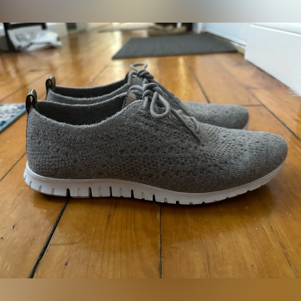Cole Haan Womens Zerogrand Wool Gray Oxford Sneaker Size 7.5